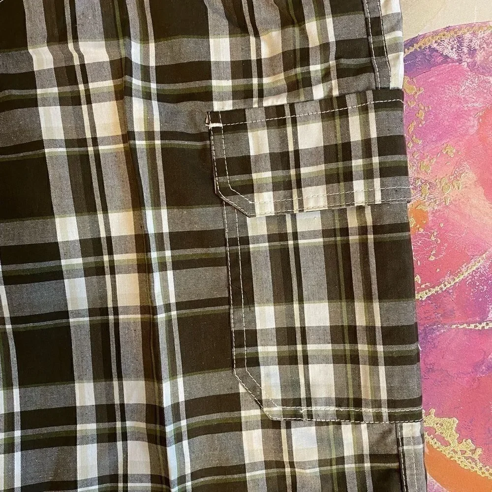 Pacific Blue Boys Plaid Fashion Shorts size14 - Picture 7 of 10